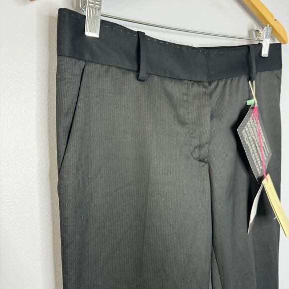 STELLA MCCARTNEY Pinstriped Cotton Blend Cuffed-Hem Cropped Pants EU 40 M - Picture 3 of 12